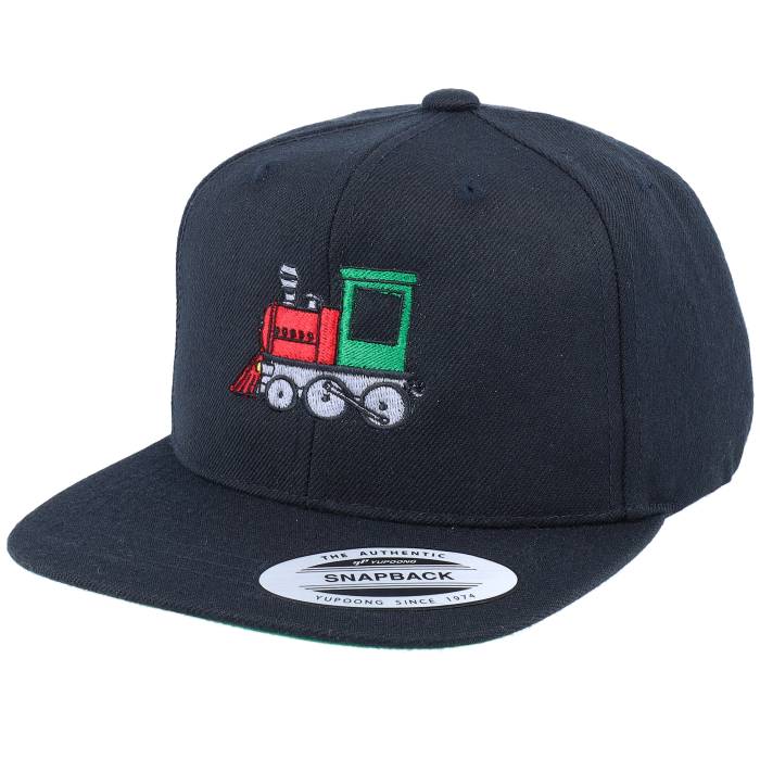 Kiddo Cap 【 Kids Train Steam Locomotive Black Snapback Kids Black 】 黒色 ブラック Snapback スナップバック バッグ ジュニア キッズ 黒色 ブラック|スニケス