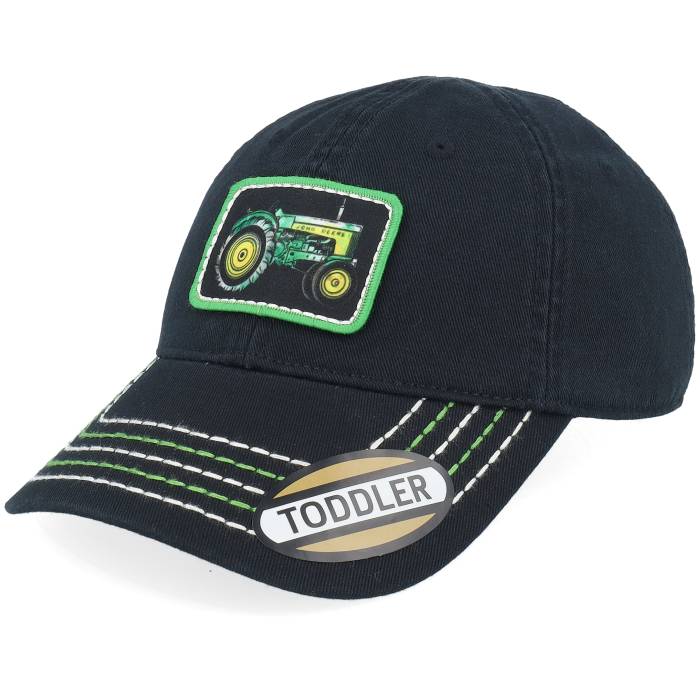 John Deere 【 Kids Dgt Cap Black Dad Cap Kids Black 】 キャップ 帽子 黒色 ブラック ジュニア キッズ 黒色 ブラック