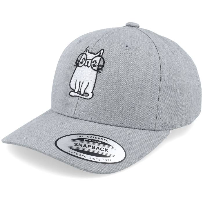 Kiddo Cap 【 Kids Little Cat With Glasses Grey Adjustable Kids Grey 】 眼鏡 灰色 グレー ジュニア キッズ 灰色 グレー