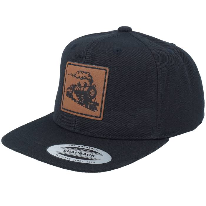Kiddo Cap 【 Kids Train Engraved Box Patch Black Snapback Kids Black 】 ボックス 黒色 ブラック Snapback スナップバック バッグ ジュニア キッズ 黒色 ブラック｜スニケス