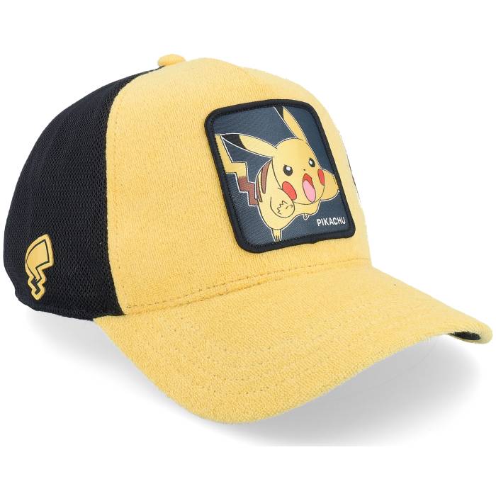 Capslab 【 Pokemon Pikachu Black/Yellow A-Frame Trucker Men Yellow 】 トラッカー メンズ yellow 黄色・イエロー|スニケス