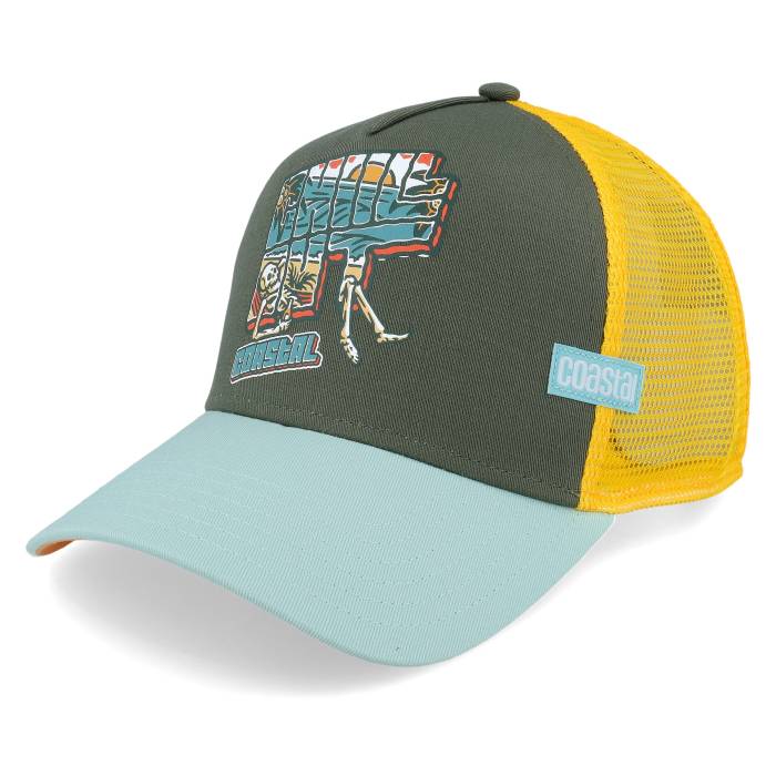 Coastal 【 Chill Out Olive/Turquoise Trucker Men Green 】 トラッカー メンズ green 緑・グリーン|スニケス