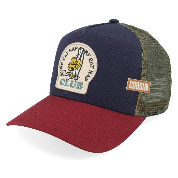 Coastal 【 Hft Nap Club Navy/Wine A-Frame Trucker Men Blue 】 クラブ トラッカー メンズ 青色 ブルー|スニケス