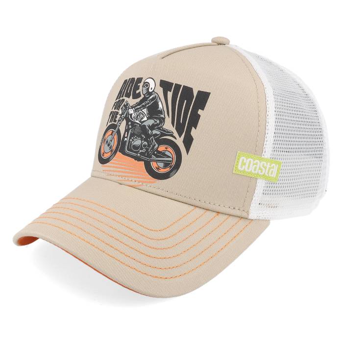 Coastal 【 Ride Tide Ii Khaki/White A-Frame Trucker Men Beige 】 トラッカー メンズ ベージュ｜スニケス 20,100円