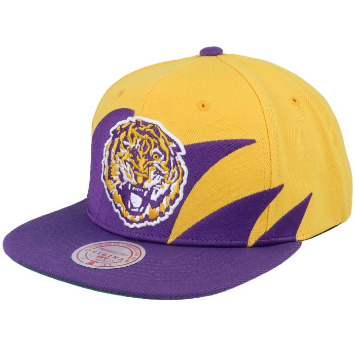 ミッチェル&ネス Mitchell & Ness 【 Louisiana State University Sharktooth Yellow/Purple Snapback Men Purple / Yellow 】 State スケートボード Snapback スナップバック バッグ メンズ Purple 紫・パープル yellow 黄色・イエ｜スニケス 20,100円