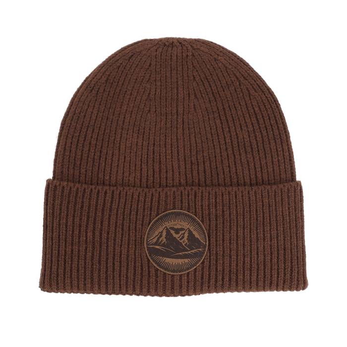 Wild Spirit 【 Mountain And Eagle Brown Patch Walunt Oversized Beanie Men Brown 】 茶色 ブラウン キャップ 帽子 メンズ 茶色 ブラウン｜スニケス