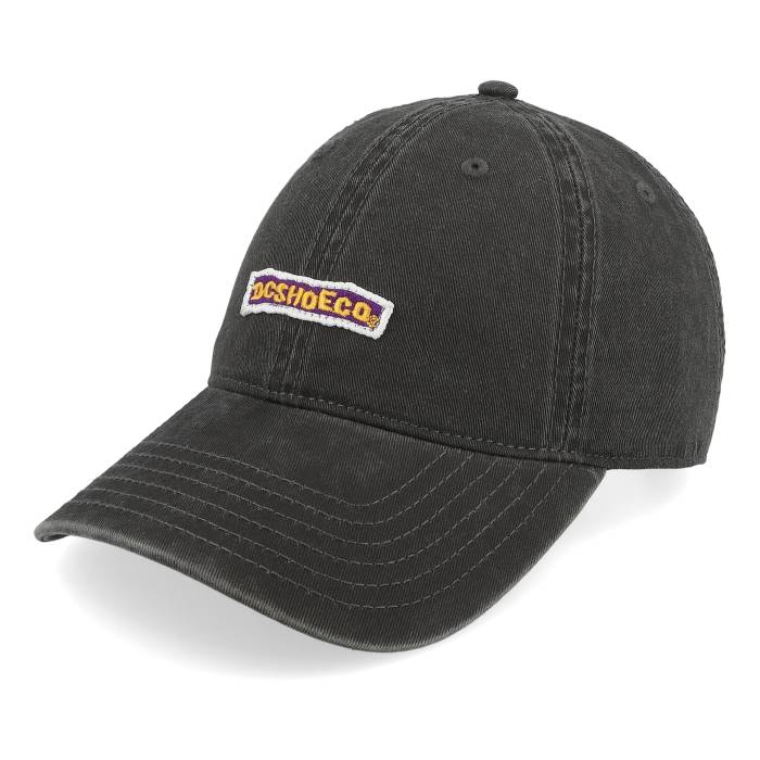 ディーシー Dc 【 Patch It Black Dad Cap Men Black 】 黒いこと 黒いこと 旗がしら かぶり笠 メンズ 黒いこと 黒いこと