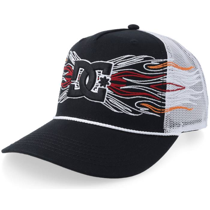 ディーシー Dc 【 Theo Cap Black A-Frame Trucker Men Black 】 旗がしら かぶり笠 黒いこと 黒いこと トラッカー メンズ 黒いこと 黒いこと