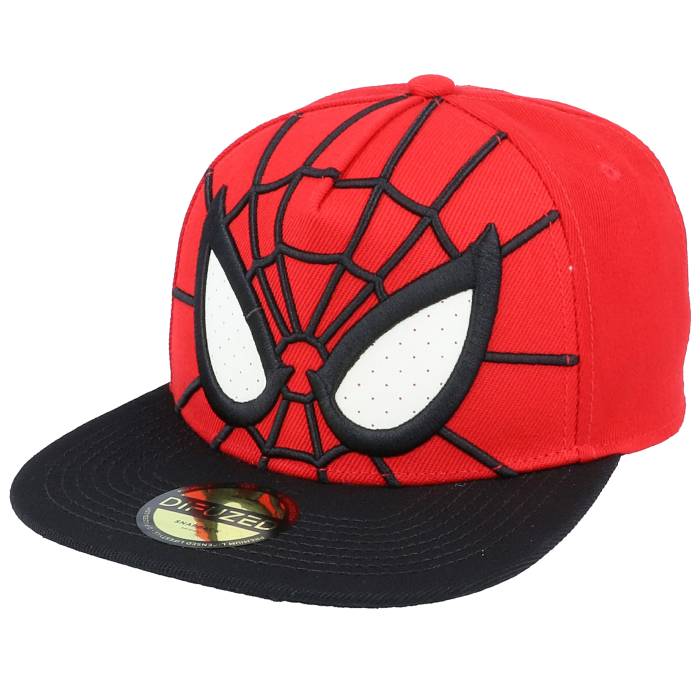 Difuzed 【 Spider-Man 3D Mesh Eyes Red/Black Snapback Men Red 】 Snapback スナップバック バッグ メンズ Red 赤・レッド