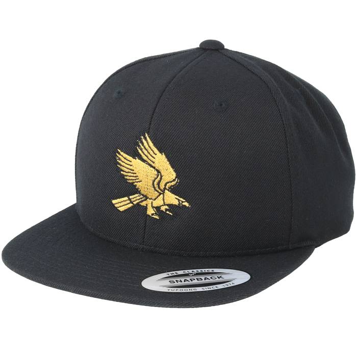 Eagle 【 Gold/Black Snapback Men Black 】 Snapback スナップバック バッグ メンズ 黒色 ブラック