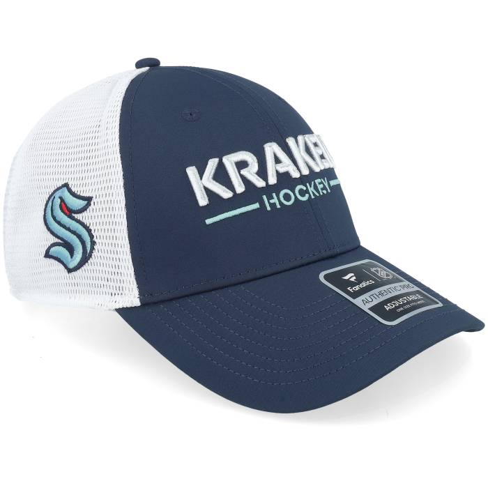 ファナティクス Fanatics 【 Seattle Kraken Authentic Pro Rink Navy/White Trucker Men Blue 】 シアトル オーセンティック 労働者階級 トラッカー メンズ 青味 青み
