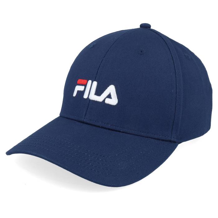 フィラ Fila 【 Brasov 6 Panel Cap With Linear Logo Black Iris Adjustable Men Blue 】 キャップ 帽子 ロゴ 黒色 ブラック メンズ 青色 ブルー