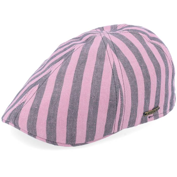 ステットソン Stetson 【 Texas Bold Linen Stripe Rose/Grey Stripe Flat Cap Men Pink 】 テキサス Stripe ストライプ キャップ 帽子 メンズ pink ピンク 26,483円