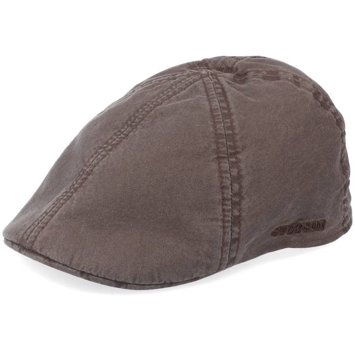 【★百貨店SALE★6/11真夜中2時迄】ステットソン Stetson 【 Texas Organic Cotton Brown Flat Cap Men Brown 】 一つ星の州 赤銅色 赤銅色 旗がしら 鳥打ち帽 メンズ 赤銅色 赤銅色
