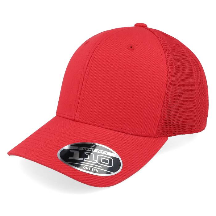 Flexfit 【 Red Mesh Cap 110 Trucker Men Red 】 Red 赤・レッド キャップ 帽子 トラッカー メンズ Red 赤・レッド