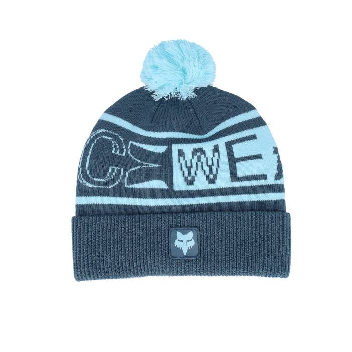 稲荷 Fox 【 Throttle Beanie Dark Vin Pom Men Blue 】 旗がしら かぶり笠 メンズ 青味 青み