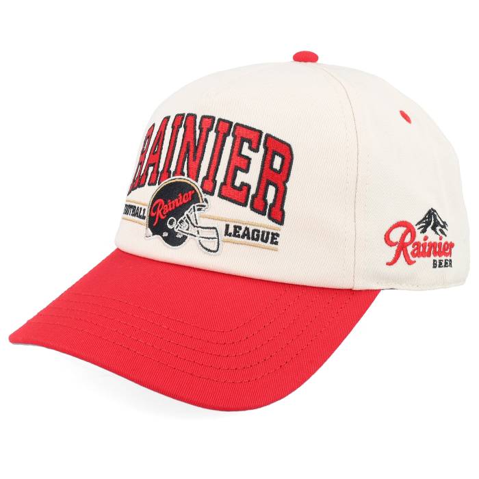 アメリカンニードル American Needle 【 Pbc Rainier Roscoe Football Ivory/Red A-Frame Adjustable Men Beige 】 フットボール メンズ ベージュ|スニケス