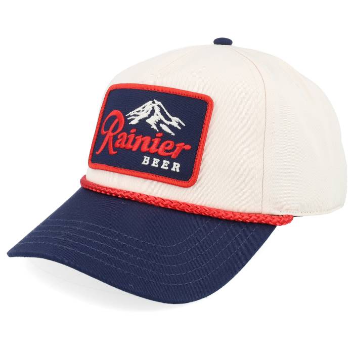 アメリカンニードル American Needle 【 Rainier Beer Roscoe Ivory/Navy A-Frame Adjustable Men Beige 】 メンズ ベージュ｜スニケス 18,900円