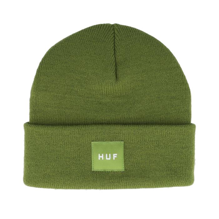 ハフ Huf 【 Set Box Beanie Pesto Cuff Men Green 】 ボックス席 旗がしら かぶり笠 メンズ green 緑・緑であること