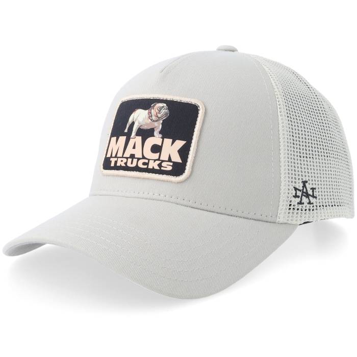 アメリカンニードル American Needle 【 Hatstore Exclusive X Mack Trucks Ivory/Stone Trucker Men Grey 】 トラッカー メンズ 灰色 グレー｜スニケス 15,265円