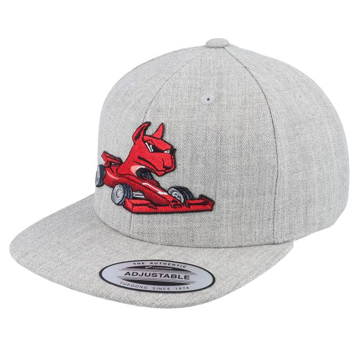 Kiddo Cap 【 Kids Dog Formula 1 Kids Heather Grey Snapback Kids Grey 】 heather ヘザー 灰色 グレー Snapback スナップバック バッグ ジュニア キッズ 灰色 グレー｜スニケス