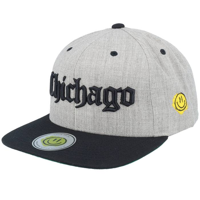 Lucid Smile 【 Chichago 3D Script Heather Grey/Black Snapback Men Grey 】 スクリプト heather ヘザー Snapback スナップバック バッグ メンズ 灰色 グレー｜スニケス