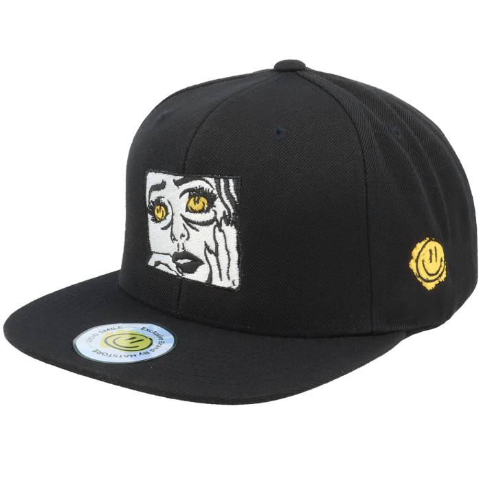 Lucid Smile 【 Smile Eyes Black/Black Snapback Men Black 】 Snapback スナップバック バッグ メンズ 黒色 ブラック|スニケス