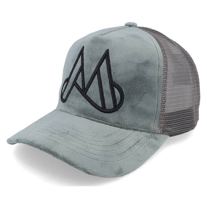 Maggiore 【 Unlimited M Logo Dark Grey/Black Logo Trucker Men Grey 】 ロゴ トラッカー メンズ 灰色 グレー