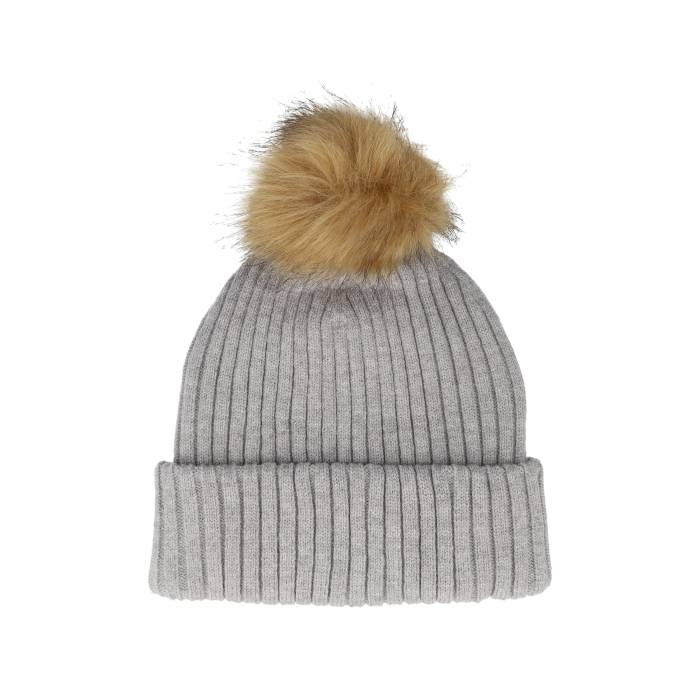 Mjm Hats 【 Womens Beanie Pia 42 Mix Grey Pom Women Grey 】 レディース キャップ 帽子 灰色 グレー レディース 灰色 グレー