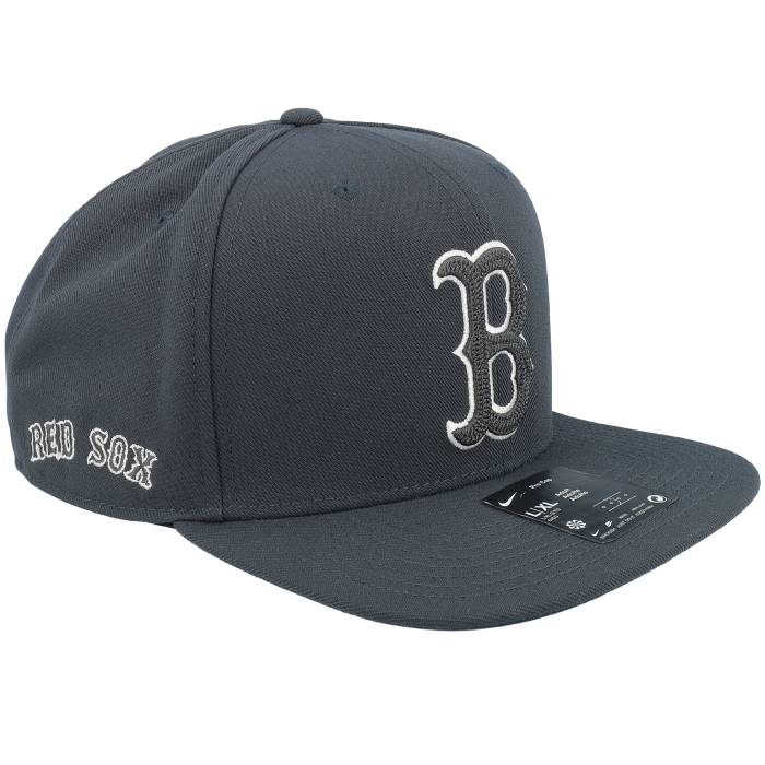Nike Mlb 【 Boston Red Sox Statement Dri-Fit Pro Anthracite Snapback - Nike Men Grey 】 豆の町 Red 赤・赤いこと 素っ気ない相応う 労働者階級 Snapback スナップバック 御徒面子 メンズ 薄墨色 薄墨色
