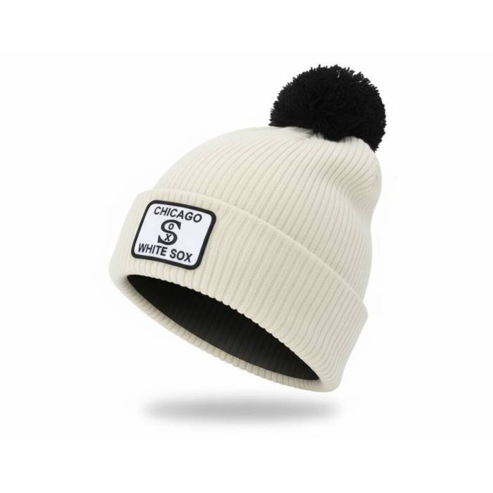 Nike Mlb 【 Chicago White Sox Peak Standard Natural/Black Pom Men White 】 風の強い町 白いこと 白いこと standard 判定基準 メンズ 白いこと 白いこと