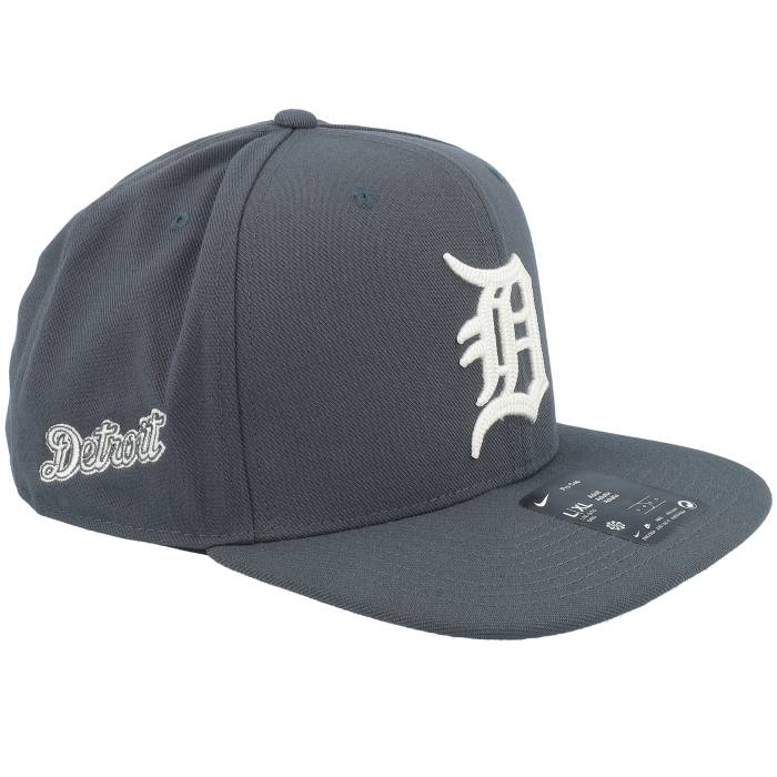 Nike Mlb 【 Detroit Tigers Statement Dri-Fit Pro Anthracite Snapback - Nike Men Grey 】 自動車の街 タイガース 素っ気ない相応う 労働者階級 Snapback スナップバック 御徒面子 メンズ 薄墨色 薄墨色