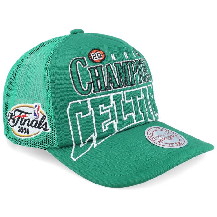 ミッチェル\u0026ネス Mitchell \u0026 Ness 【 Boston Celtics Big Champ Green A-Frame Trucker Men Green 】 豆の町 セルティックス green 緑・緑であること トラッカー メンズ green 緑・緑であること