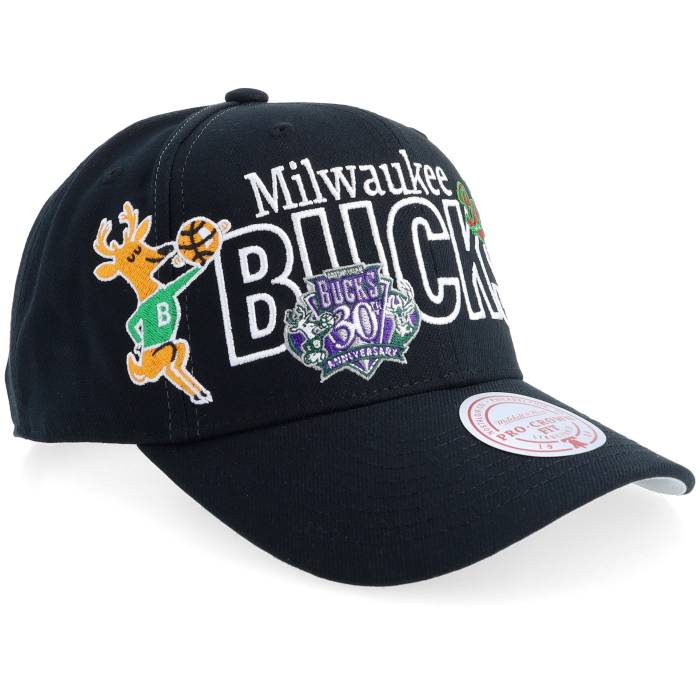 ミッチェル\u0026ネス Mitchell \u0026 Ness 【 Milwaukee Bucks Hwc Mash Up Pro Black Adjustable Men Black 】 ミルウォーキー バックス 労働者階級 黒いこと 黒いこと メンズ 黒いこと 黒いこと