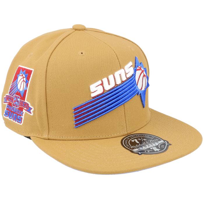 ミッチェル\u0026ネス Mitchell \u0026 Ness 【 Phoenix Suns Sand And Sky Tan Fitted Men Beige 】 アリゾナ州の州都 サンズ 砂色・真砂 天の原 メンズ ベージュ