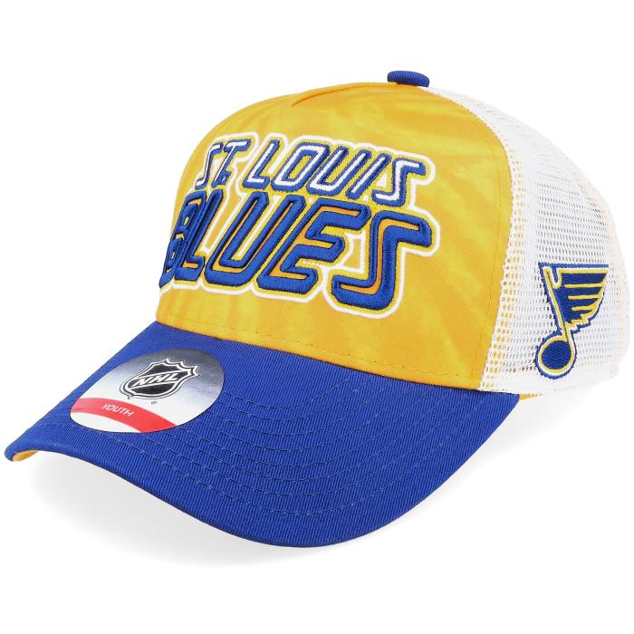 【★百貨店SALE★6/11真夜中2時迄】アウタースタッフ Outerstuff 【 Kids St. Louis Blues Santa Cruz Tie Dye Snapback Kids Yellow 】 ブルース タイ Snapback スナップバック 御徒面子 お坊っちゃん キッズ yellow 黄味がかった・黄色