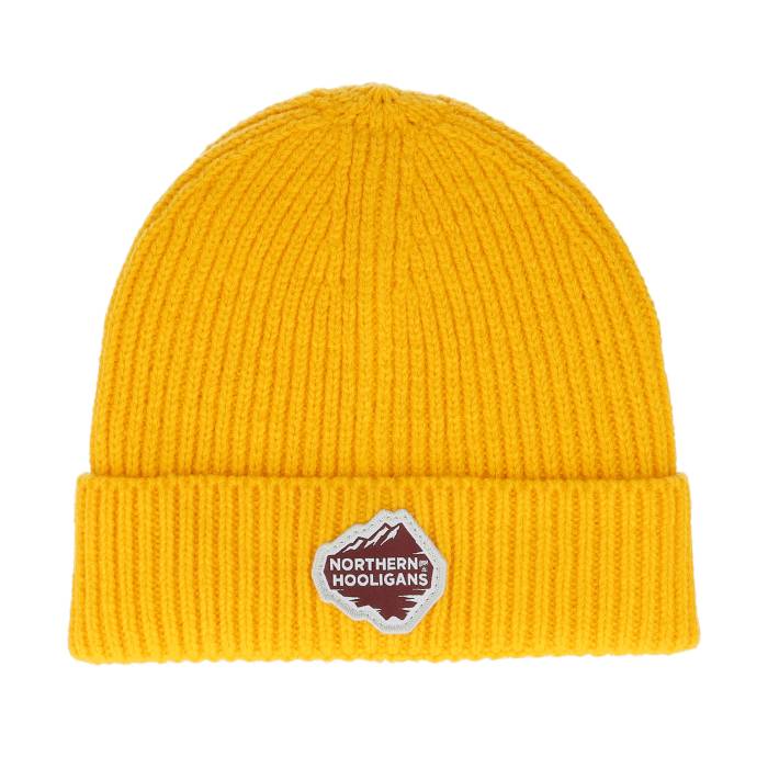 Northern Hooligans 【 Mountain Beanie Gold Cuff Men Yellow 】 キャップ 帽子 ゴールド メンズ yellow 黄色・イエロー｜スニケス