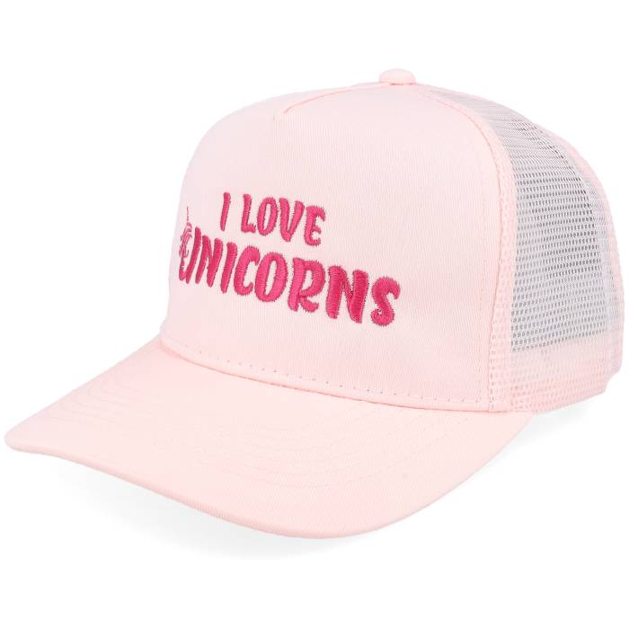 【★百貨店SALE★6/11真夜中2時迄】Unicorns 【 Kids I Love  Pastel Pink/Pastel Pink A-Frame Trucker Kids Pink 】 pink さくら色 トラッカー お坊っちゃん キッズ pink さくら色