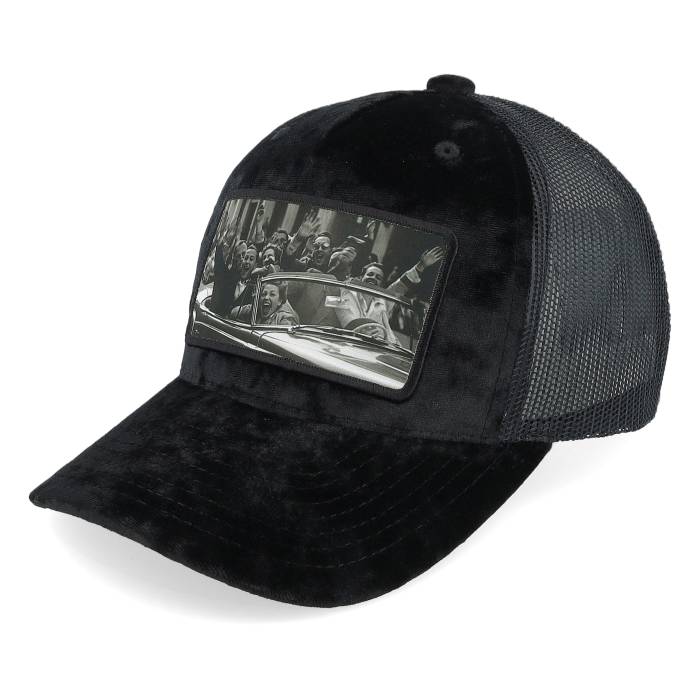 【★百貨店SALE★6/11真夜中2時迄】Public Domain 【 Kids Youth Cabriolet Party Velvet Black Trucker Kids Black 】 ちびっ子用 黒いこと 黒いこと トラッカー お坊っちゃん キッズ 黒いこと 黒いこと