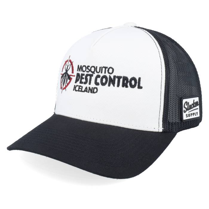 Slacker Supply 【 Mosquito Pest Control Iceland White/Black A-Frame Trucker Men Black / White 】 トラッカー メンズ 黒色 ブラック 白色 ホワイト|スニケス