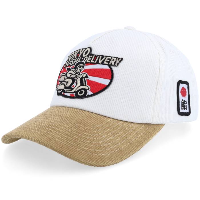 Yapan 【 Tokyo Sushi Delivery Corduroy Off White/Khaki Golf A-Frame Adjustable Men White 】 コーデュロイ golf ゴルフ メンズ 白色 ホワイト|スニケス