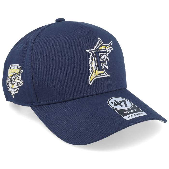 フォーティーセブンブランド 47 Brand 【 Hatstore Exclusive X Miami Marlins Coops Sure Shot Mvp Dt Navy Adjustable Men Blue 】 マイアミ マーリンズ 紺色 ネイビー メンズ 青色 ブルー|スニケス