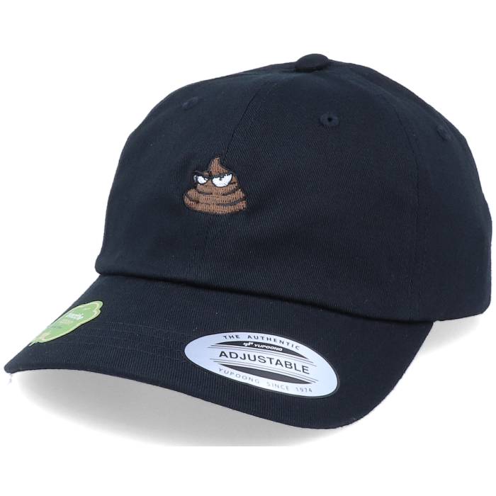 アイコニック Iconic 【 Organic Tiny Poop Emoji Black Dad Cap Men Black 】 黒色 ブラック キャップ 帽子 メンズ 黒色 ブラック|スニケス