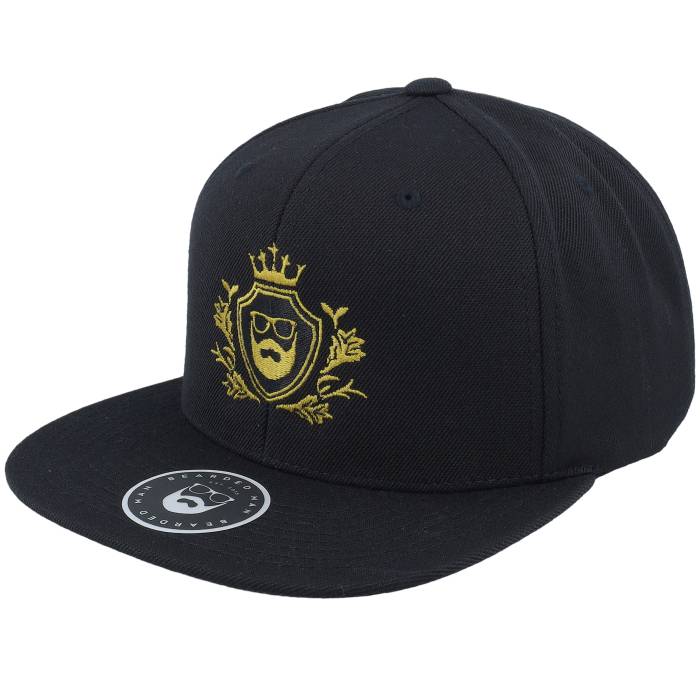 Bearded Man 【 Golden Crest Black/Gold Snapback Men Black 】 Snapback スナップバック バッグ メンズ 黒色 ブラック|スニケス