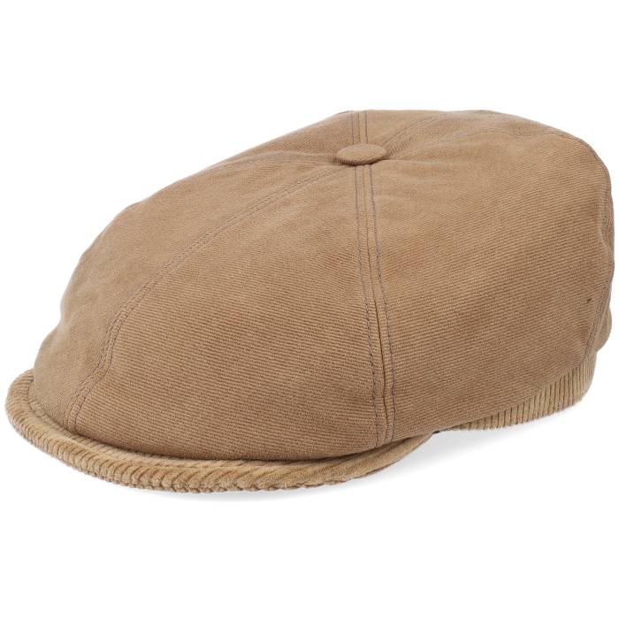 ステットソン Stetson 【 6-Panel Cap Soft Cotton/Cord Brown Flat Cap Men Brown 】 キャップ 帽子 茶色 ブラウン メンズ 茶色 ブラウン|スニケス