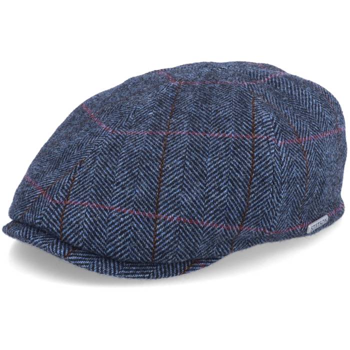 【★百貨店SALE★6/11真夜中2時迄】ステットソン Stetson 【 Duck Cap Wool Blue Flat Cap Men Blue 】 旗がしら 鳥打ち帽 青碧 青碧 メンズ 青碧 青碧
