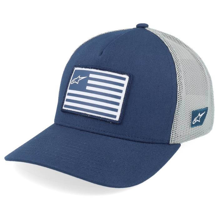 アルパインスター Alpinestars 【 Flag Hat Navy/Grey Trucker Men Blue 】 トラッカー メンズ 青色 ブルー|スニケス