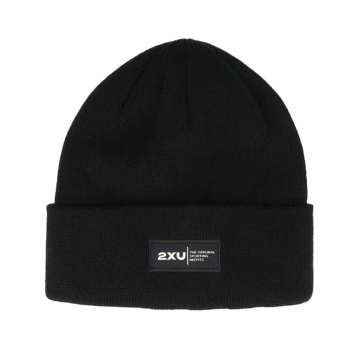 ツータイムズユー 2Xu 【 Commute Beanie Black/White Cuff Men Black 】 キャップ 帽子 メンズ 黒色 ブラック