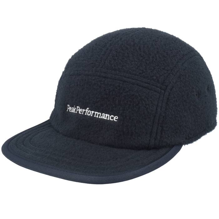 Peak Performance 【 Fleece Cap Black 5-Panel Men Black 】 フリース キャップ 帽子 黒色 ブラック メンズ 黒色 ブラック