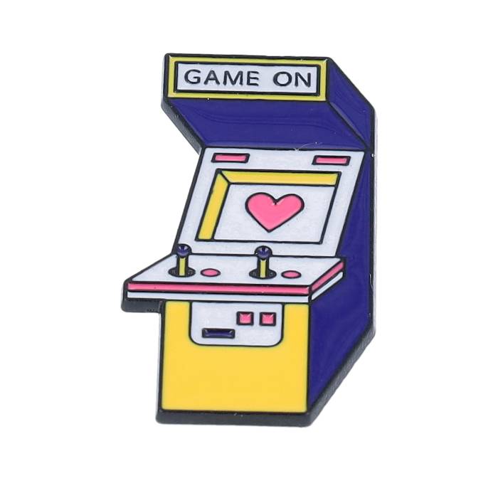 Cap Pins 【 Retro Gaming Arcade Heart Metal Enamel Pin Men 】 レトロ メタル メンズ